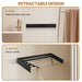 Collapsible Wall-Mounted Laundry Drying Rack — 5 aluminium rods, space-saving