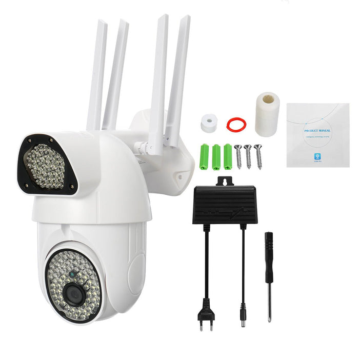 1080P Wireless Wifi IP Security Camera - PIR Alarm, Remote Monitor, 135 LED Light - Ideal for Home Surveillance and Safety - Shopsta EU