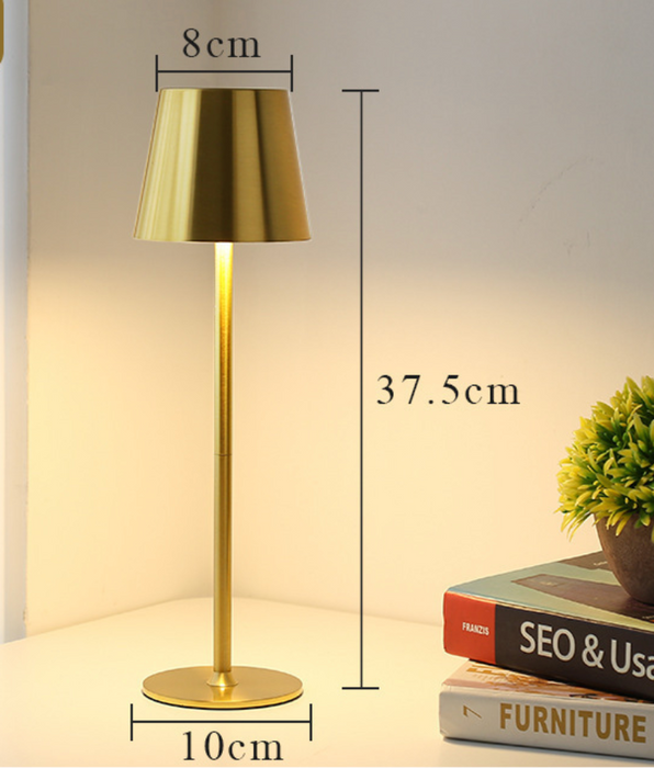 LED Rechargeable Desk Lamp - Touch Switch Table Lights, 3 Colour Modes, Dimmable Feature - Ideal for Bedroom, Living Room, Bar & Dinner Decoration Lighting