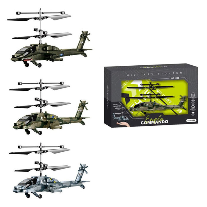 2CH Flying Helicopter - USB Rechargeable Induction Hover Toy with Remote Control - Perfect for Kids' Indoor and Outdoor Games - Shopsta EU