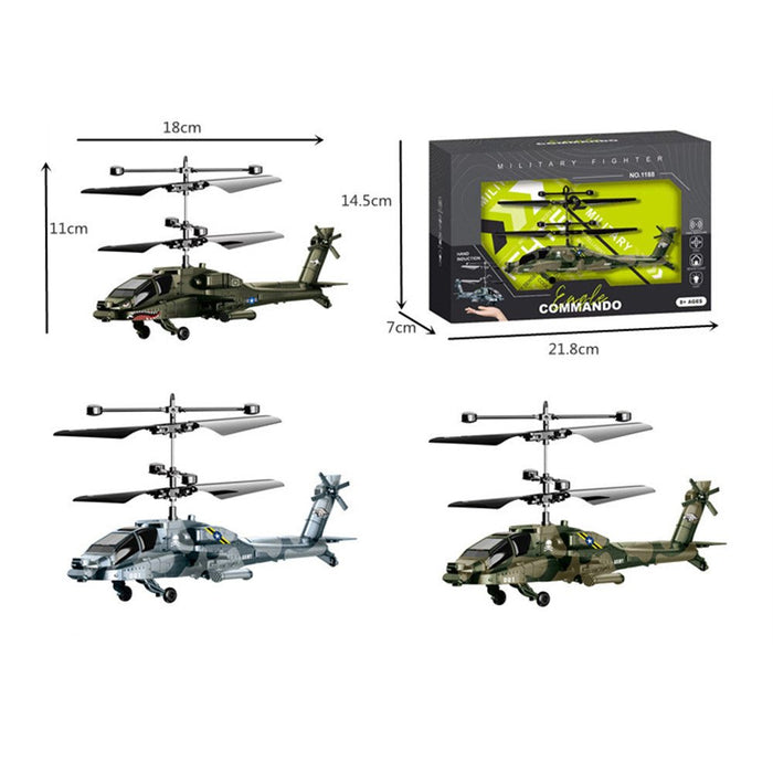 2CH Flying Helicopter - USB Rechargeable Induction Hover Toy with Remote Control - Perfect for Kids' Indoor and Outdoor Games - Shopsta EU