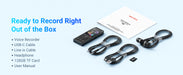 144GB Digital Voice Recorder — Voice-Activated for Lectures, Meetings & Interviews