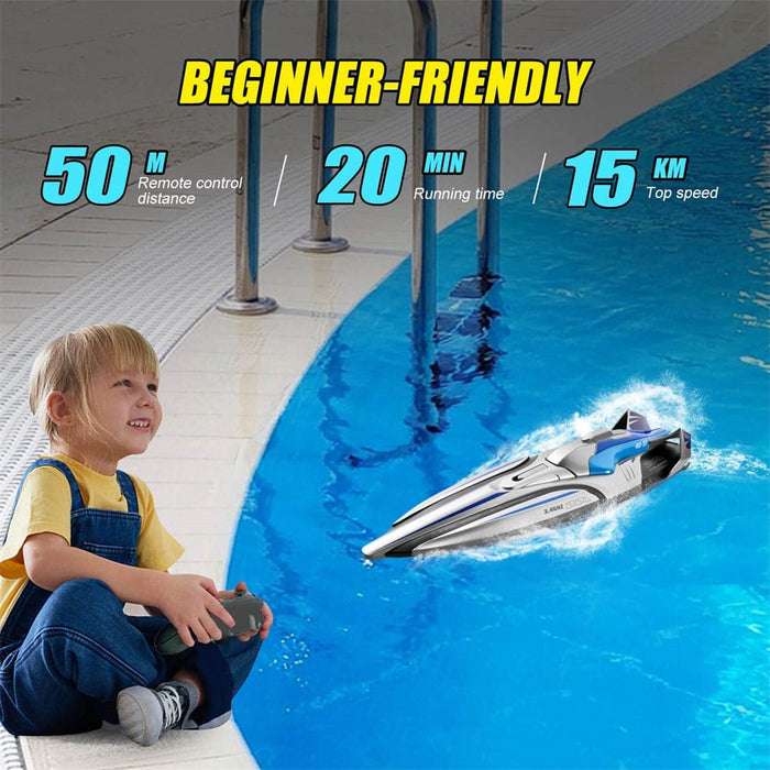 4Drc Bateau Télécommandé à Grande Vitesse - Yacht Électrique Rechargeable 4Drc Bateau Télécommandé à Grande Vitesse - Yacht Électrique Rechargeable
