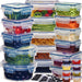 24-piece Airtight Food Storage Container Set – BPA-free Plastic Canisters for Pantry, Fridge & Kitchen Organisation
