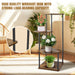 4-Tier Wood & Metal Plant Stand – Indoor & Outdoor, 80 x 30 x 30 cm