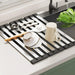 304 Stainless Steel Foldable Sink Drain Rack — Retractable Dish Drainer (S/L)