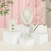 6pc Acrylic Buffet Risers — Stackable Hollow‑Bottom Display for Cupcakes & Desserts
