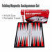 Folding Magnetic Backgammon Board 19.1 x 19.7cm – Portable Travel Game