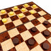 2-in-1 Folding Magnetic Chess & Checkers Set — 19x19cm Wood-grain Board with Carry Box