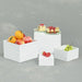 6pc Acrylic Buffet Risers — Stackable Hollow‑Bottom Display for Cupcakes & Desserts