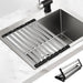 304 Stainless Steel Foldable Sink Drain Rack — Retractable Dish Drainer (S/L)