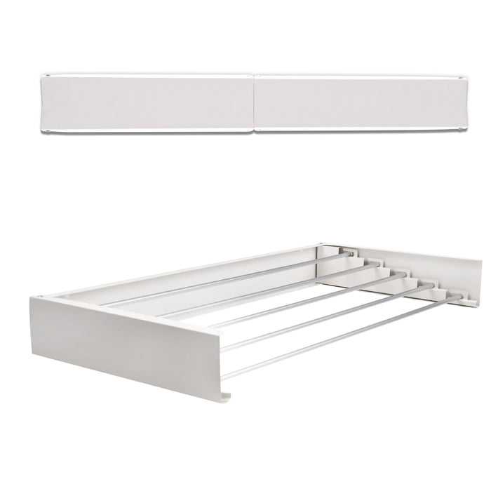 100cm Wall-Mounted Folding Airer — Extendable Towel & Clothes Drying Rack