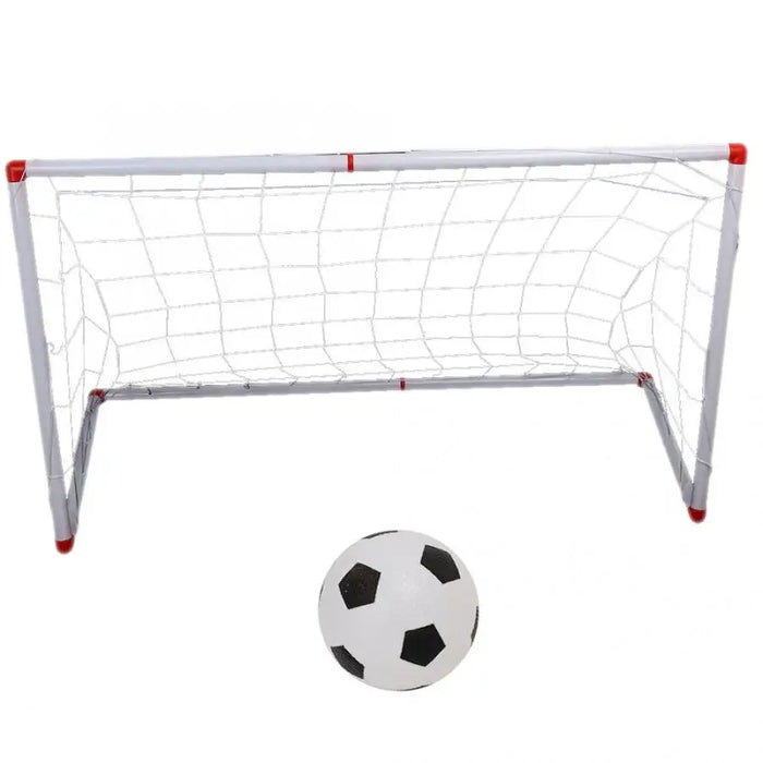 106/120cm Kids Indoor & Outdoor Football Goal Set with Ball and Pump
