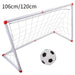 106/120cm Kids Indoor & Outdoor Football Goal Set with Ball and Pump