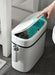 14L Press-Top Waterproof Bathroom Waste Bin — White PP Plastic
