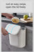 7L/9L Wall-Mounted Lidded Bin for Cabinet Door — Hanging Paper Basket for Kitchen, Bathroom & Living Room