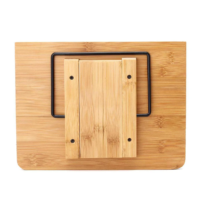 Bamboo Adjustable Book Stand – Portable Folding Book & Cookbook Holder 28×20cm