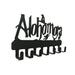 Alohomora Letter Metal Wall Key Holder — 7-Hook Decorative Organiser