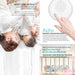 Portable Baby White Noise Machine — 10 Soothing Sounds, Rechargeable, Timer & Auto Noise Detection