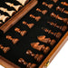 Handcrafted Folding Wooden Chess Set – 39 x 39 cm, Solid Wood Pieces