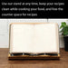 Bamboo Adjustable Book Stand – Portable Folding Book & Cookbook Holder 28×20cm