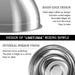 Stainless Steel Nesting Mixing Bowls — Non-Slip Whisking Set (6-piece)