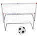 106/120cm Kids Indoor & Outdoor Football Goal Set with Ball and Pump