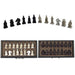 Retro Terracotta Warriors Chess Set — 26 cm Wooden Board with Resin Chessmen