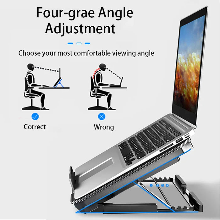 Gaming Laptop Cooler for 12–16 inch Notebooks | Dual Fans & Adjustable Wind Speed