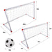 106/120cm Kids Indoor & Outdoor Football Goal Set with Ball and Pump