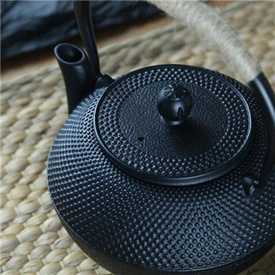 Cast Iron Teapot with Stainless Steel Mesh Filter — Induction Ready
