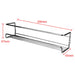 Metal Kitchen Hanging Racks 2-Pack — Wall-Mounted Single-Layer Spice Shelves