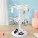 Rotating Jewellery Organiser – Compact Stand for Earrings, Necklaces & Bracelets
