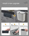 7L/9L Wall-Mounted Lidded Bin for Cabinet Door — Hanging Paper Basket for Kitchen, Bathroom & Living Room