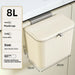 8L / 12L Kitchen Compost Bin with Lid – Countertop or Under-Sink Hanging Bin