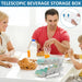 2-Tier Rolling Can Dispenser – Expandable Fridge Can Organiser