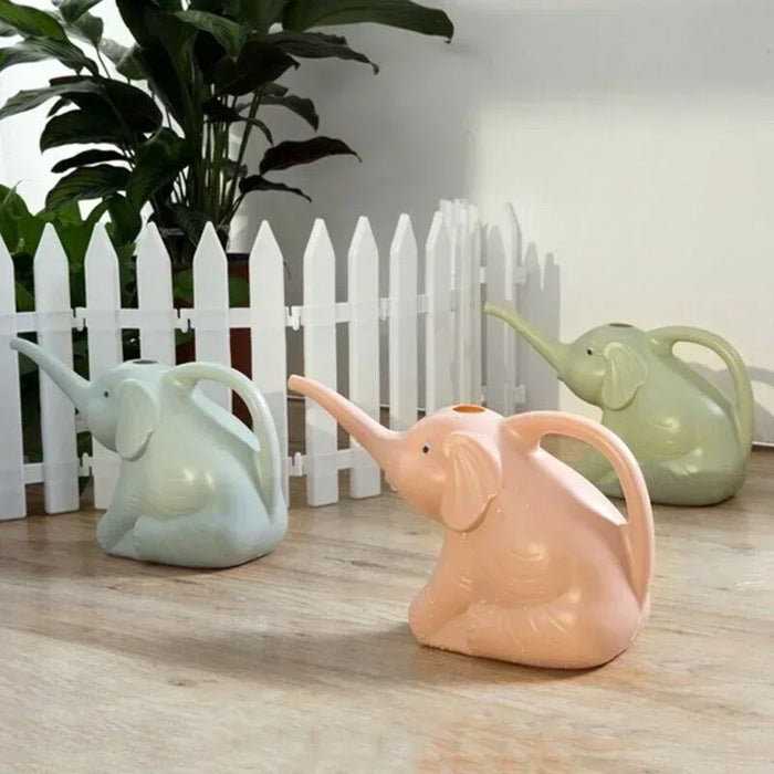 Elephant-Shaped PP Watering Can – 30 × 12 × 18 cm, Blue / Pink / Green