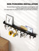 Wall-Mounted Key Organiser with Tray and Hooks – No-Drill or Drill Fixing