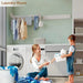 Wall-mounted Foldaway Drying Rack — 80cm (5 rods) or 100cm (6 rods)
