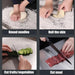 L-shaped Stainless Steel Double-Sided Chopping Board — Large Cutting & Kneading Panel