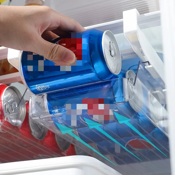 Clear Fridge Can Dispenser — 33×13×8.5cm