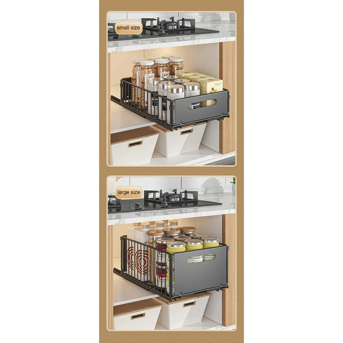 Pull-Out Cabinet Organiser – Slide Drawer Spice & Storage Rack