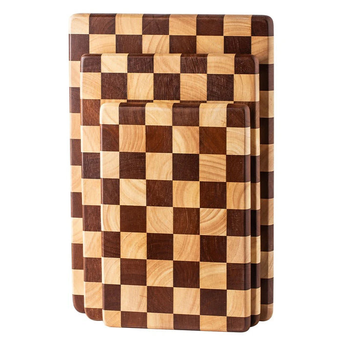 End-grain Rubber Wood Chopping & Serving Board (Flippable) — JT549