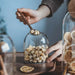 Hand‑blown Glass Storage Jars with Ball Cork Stopper — Transparent Kitchen Organiser for Tea, Spices & Nuts