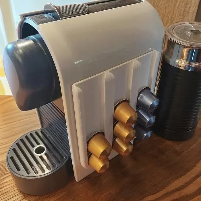 Punch-free Coffee Capsule Wall Rack — Fits Nespresso-compatible Capsules, Space-saving