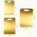 3pc Stainless Steel Gold Cutting Boards — Dishwasher-Safe with Non-Slip Design & Juice Groove