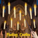 12-Pack Floating LED Taper Candles with Magic Wand Remote — Flameless Flicker Lights
