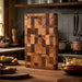 Thick Acacia Double‑Sided Checkerboard Cutting Board – Non‑slip Solid Wood