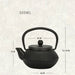 Japanese‑style Cast Iron Teapot with Stainless Steel Infuser — 300ml