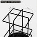 40‑Pod VertuoLine Carousel Pod Holder — 360° Rotating Wire Stand, Black